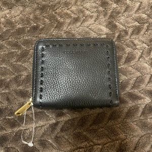Cole Haan Ivy Pic-Stitch Collection Small Wallet in Black